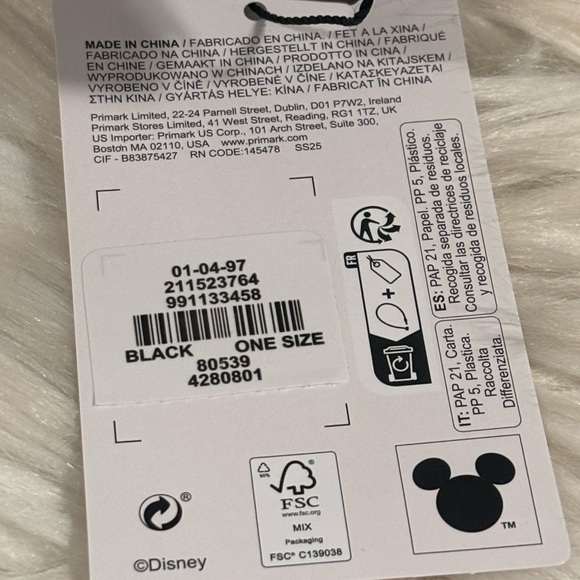 Disney Black and White Mickey Mouse Coin Zippered Pouch - Picture 7 of 8